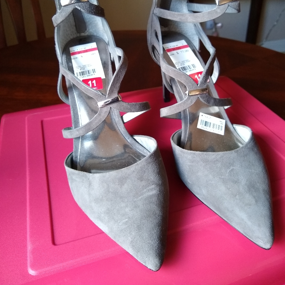 Carlos Santana THEA CAGED PUMP gray sz 11